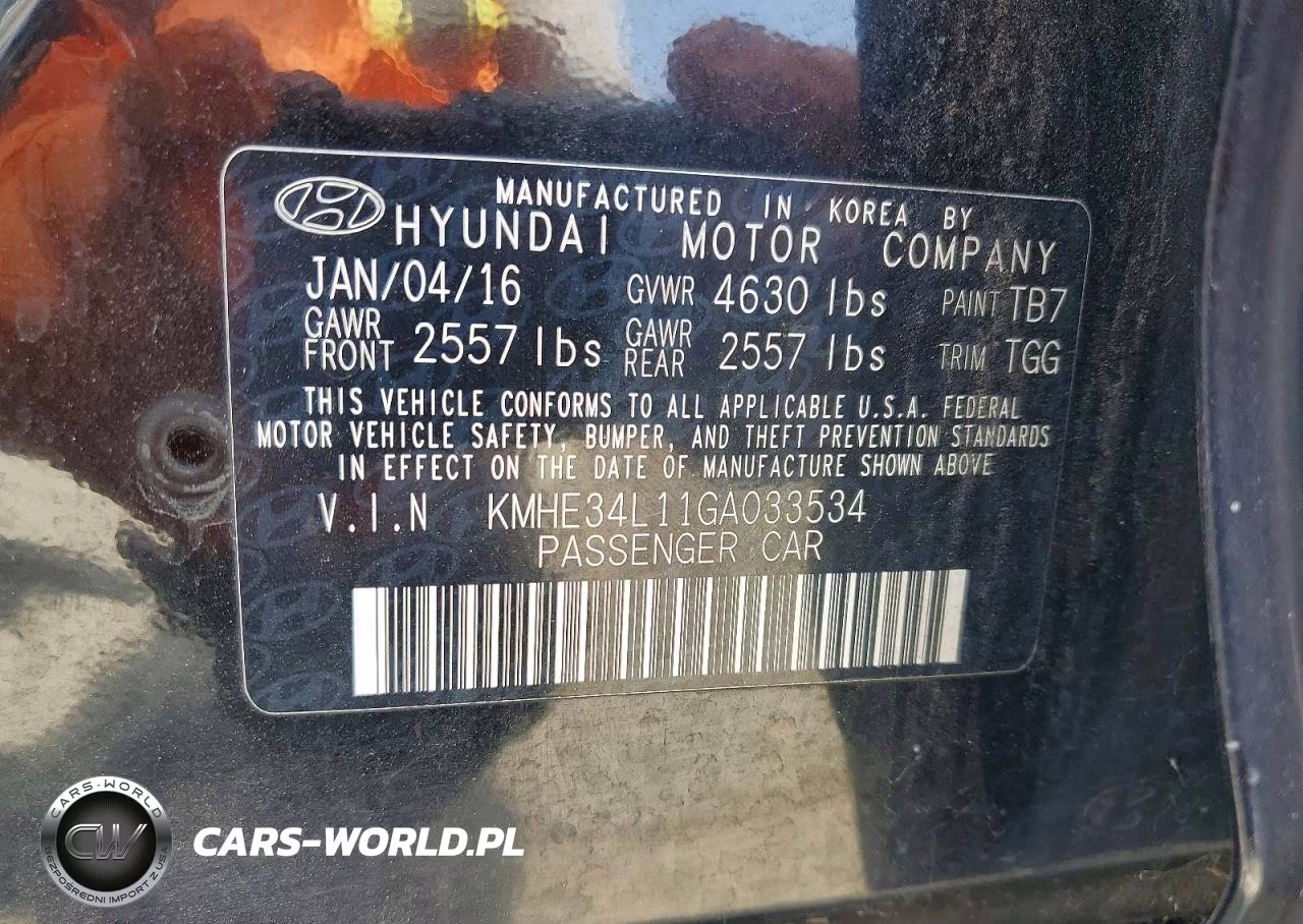 2016 Hyundai Sonata Hybrid Limited VIN:KMHE34L11GA033534 - 12