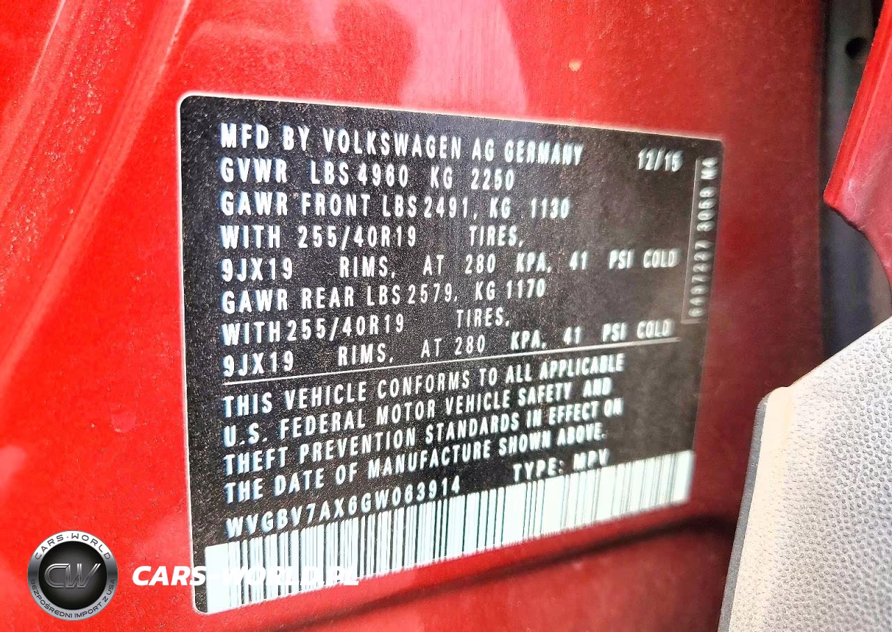 2016 Volkswagen Tiguan S VIN:WVGBV7AX6GW063914 - 13