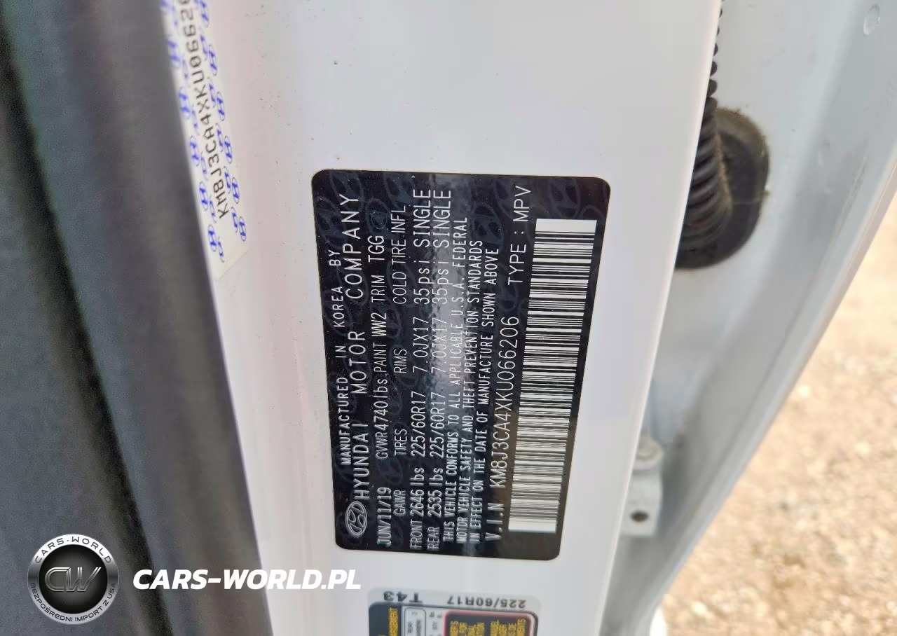 2019 Hyundai Tucson Value VIN:KM8J3CA4XKU066206 - 12