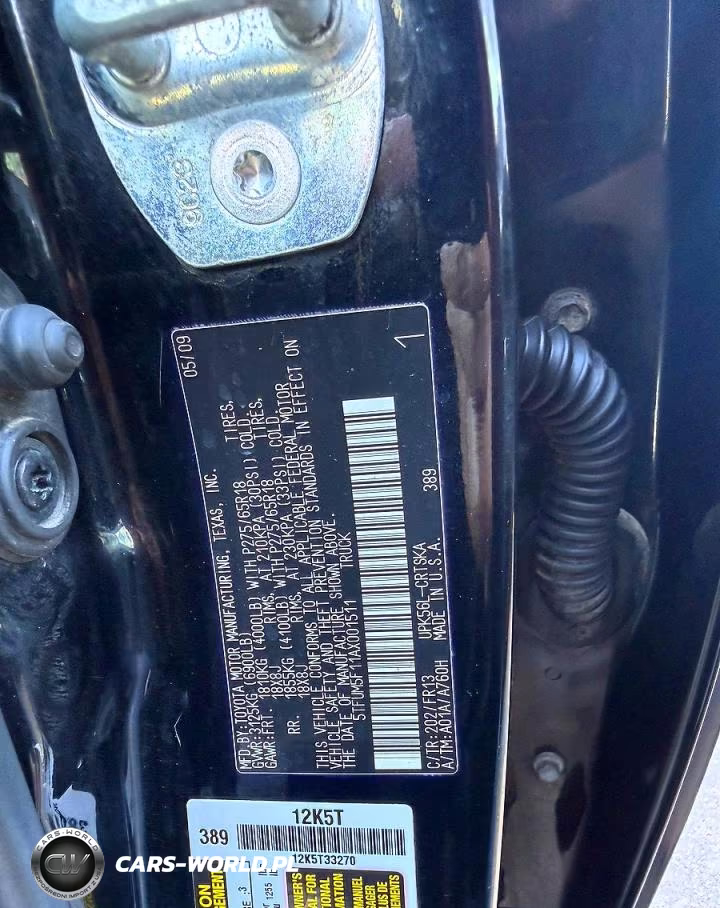 2010 Toyota Tundra Double Cab Sr5 VIN:5TFUM5F11AX001511 - 10