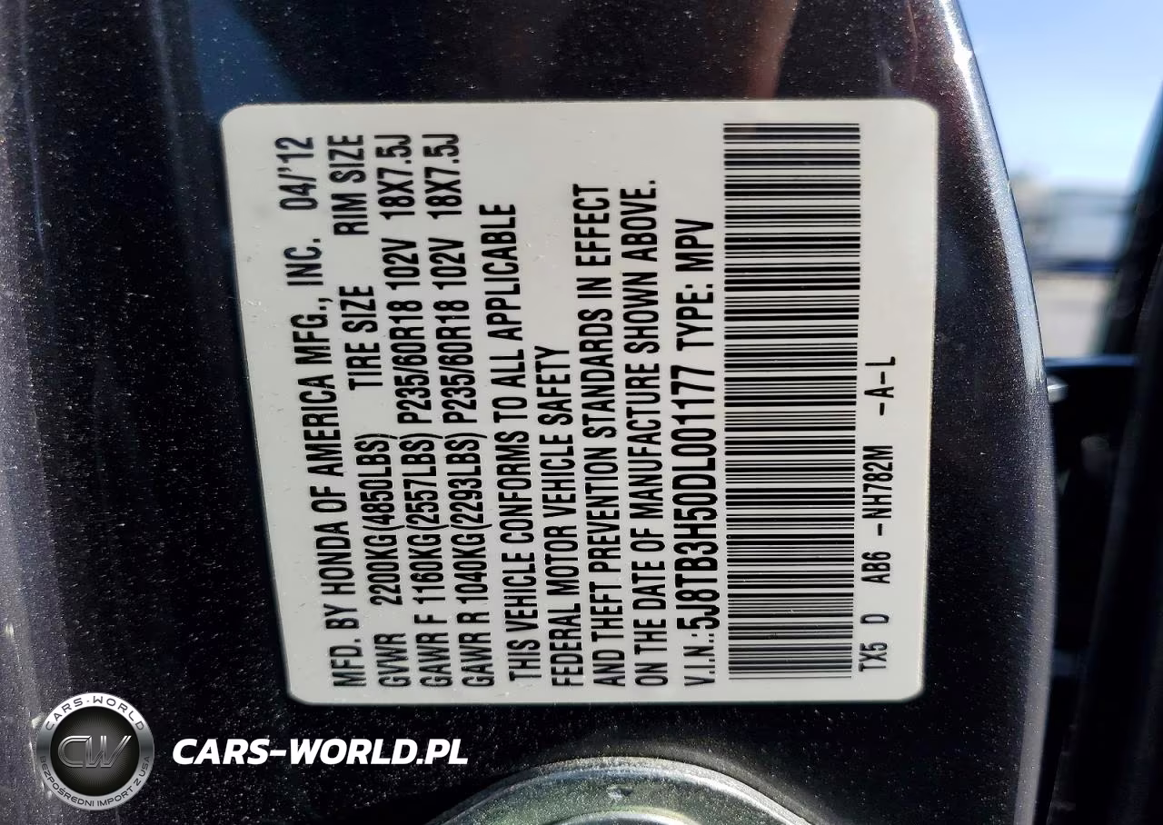 2013 Acura Rdx Technology VIN:5J8TB3H50DL001177 - 14