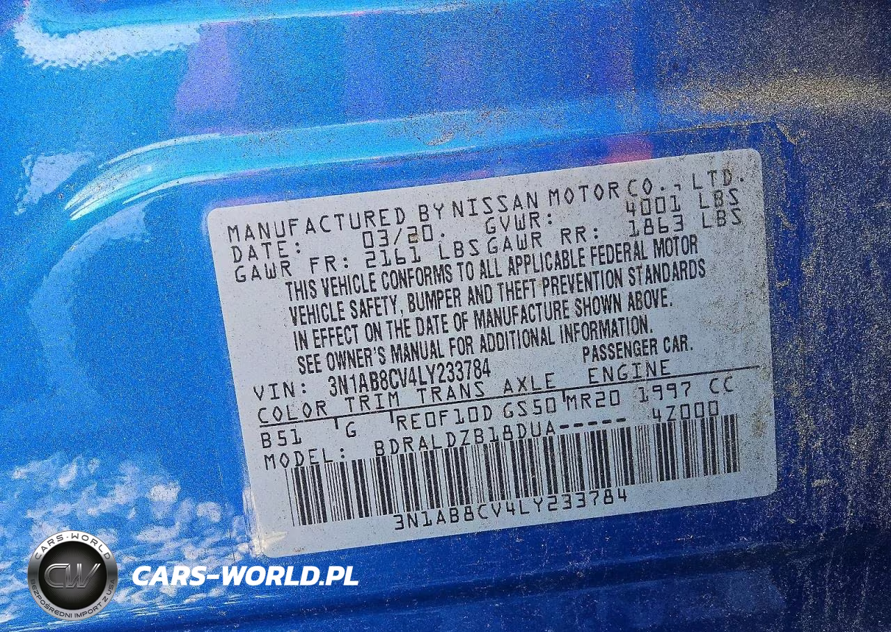 2020 Nissan Sentra Sv VIN:3N1AB8CV4LY233784 - 12