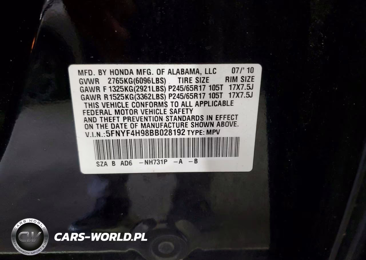 2011 Honda Pilot Touring VIN:5FNYF4H98BB028192 - 13