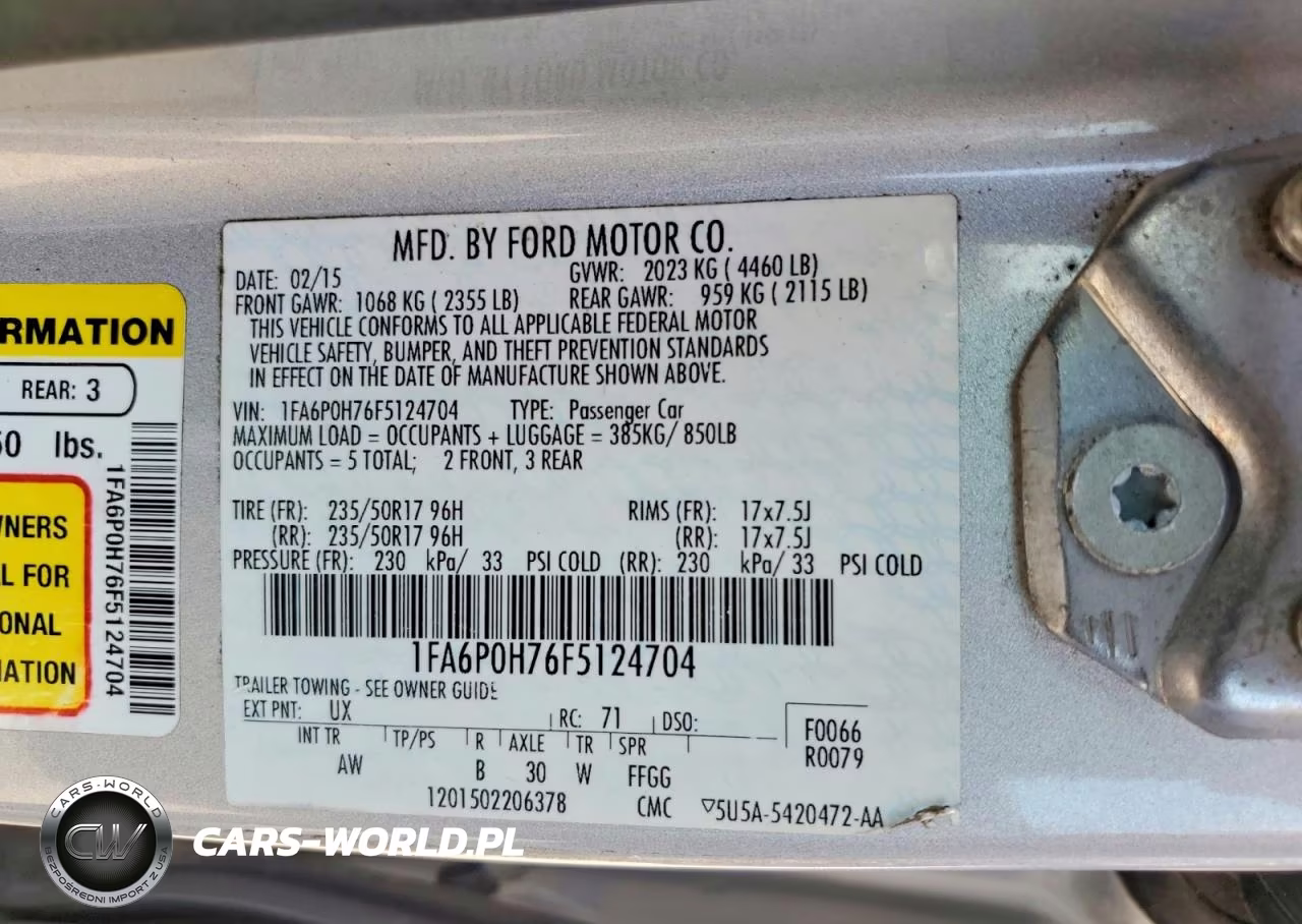 2015 Ford Fusion Se VIN:1FA6P0H76F5124704 - 12