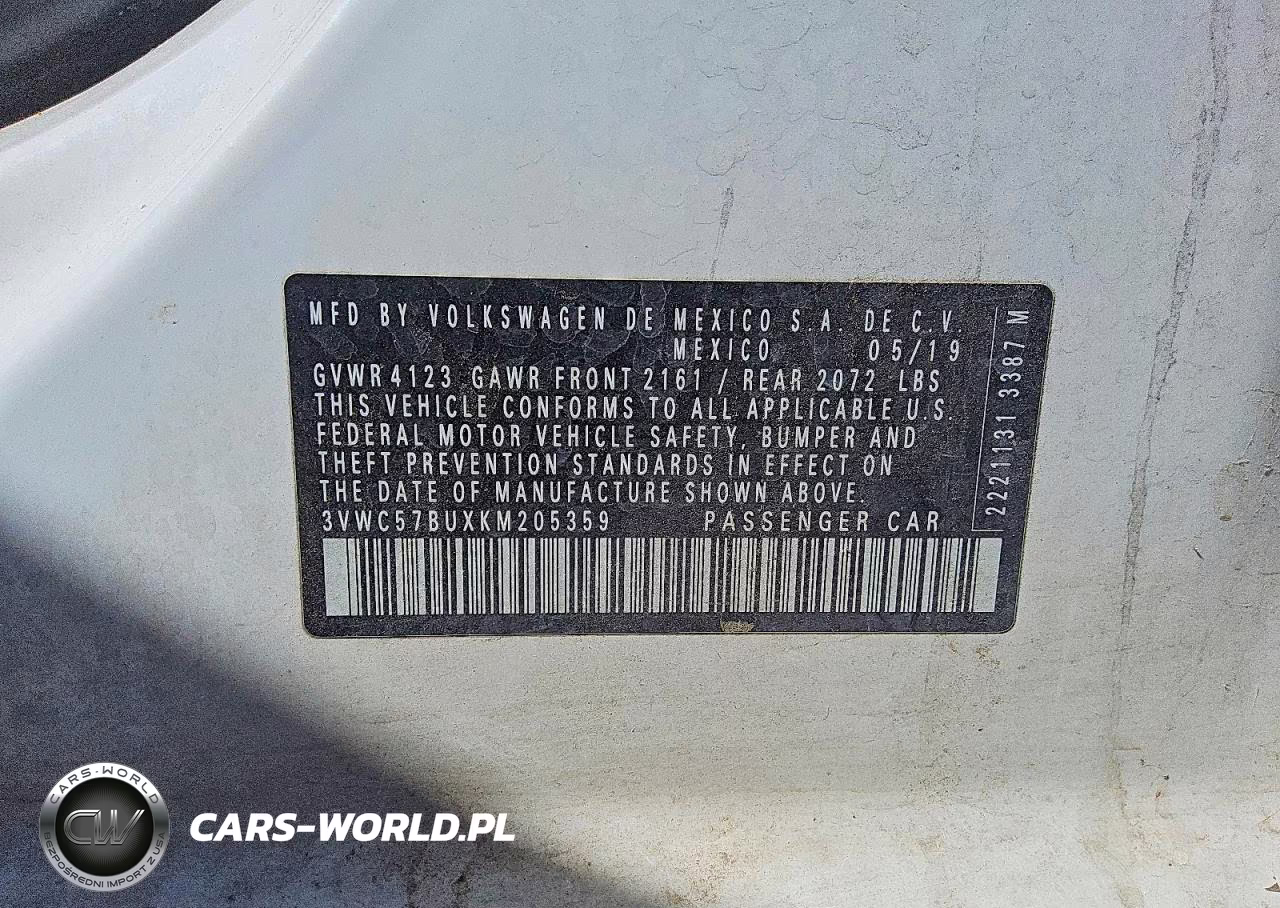 2019 Volkswagen Jetta S VIN:3VWC57BUXKM205359 - 13