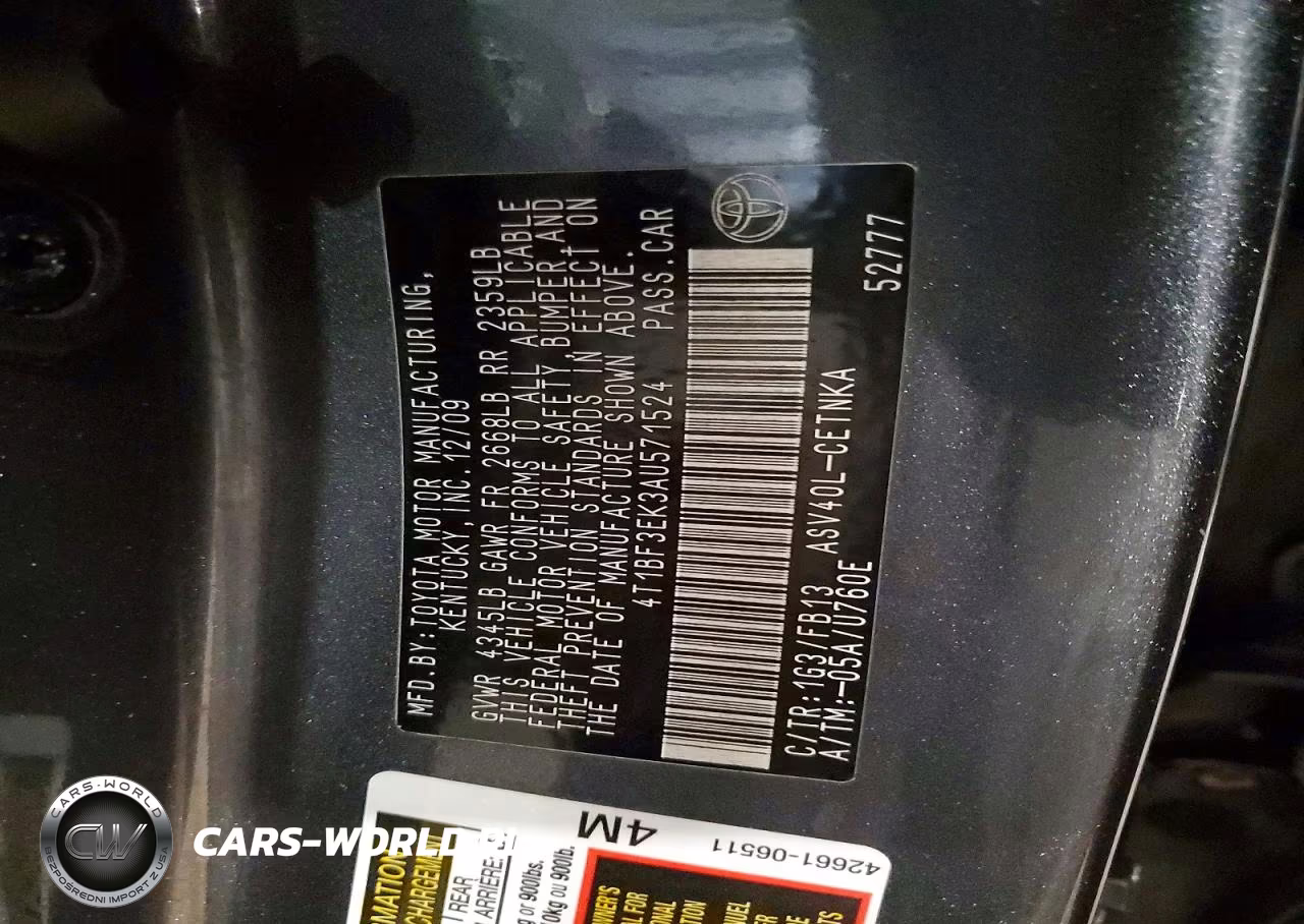 2010 Toyota Camry Le VIN:4T1BF3EK3AU571524 - 12