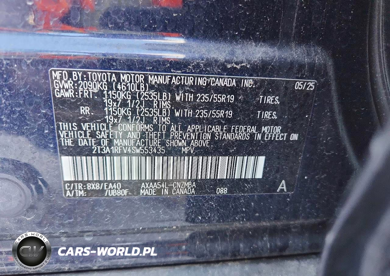 2025 Toyota Rav4 Xle Premium VIN:2T3A1RFV4SW553435 - 13