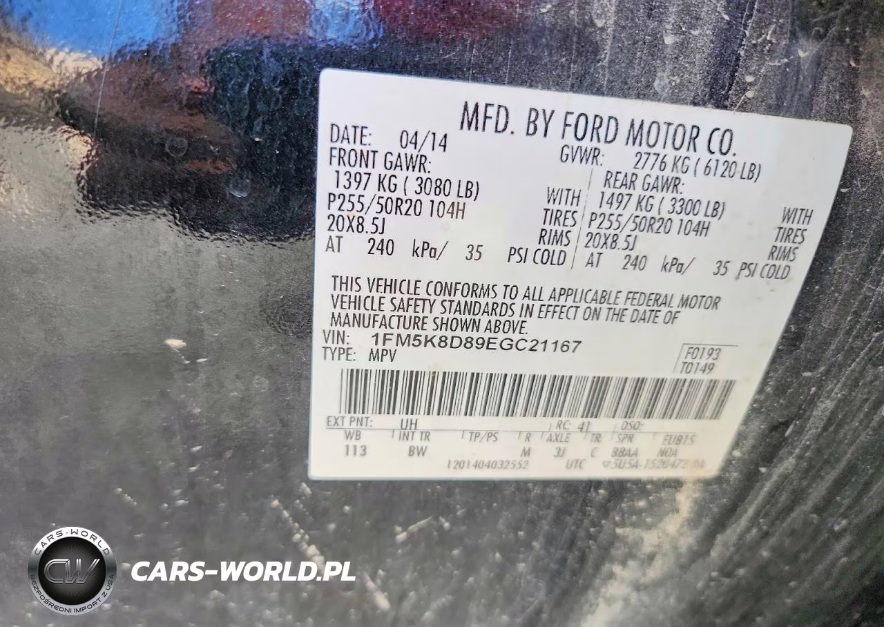 2014 Ford Explorer Xlt VIN:1FM5K8D89EGC21167 - 14