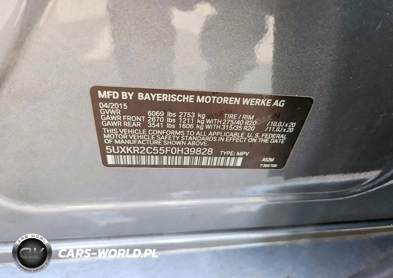 2015 BMW X5 Sdrive35I VIN:5UXKR2C55F0H39828 - 13