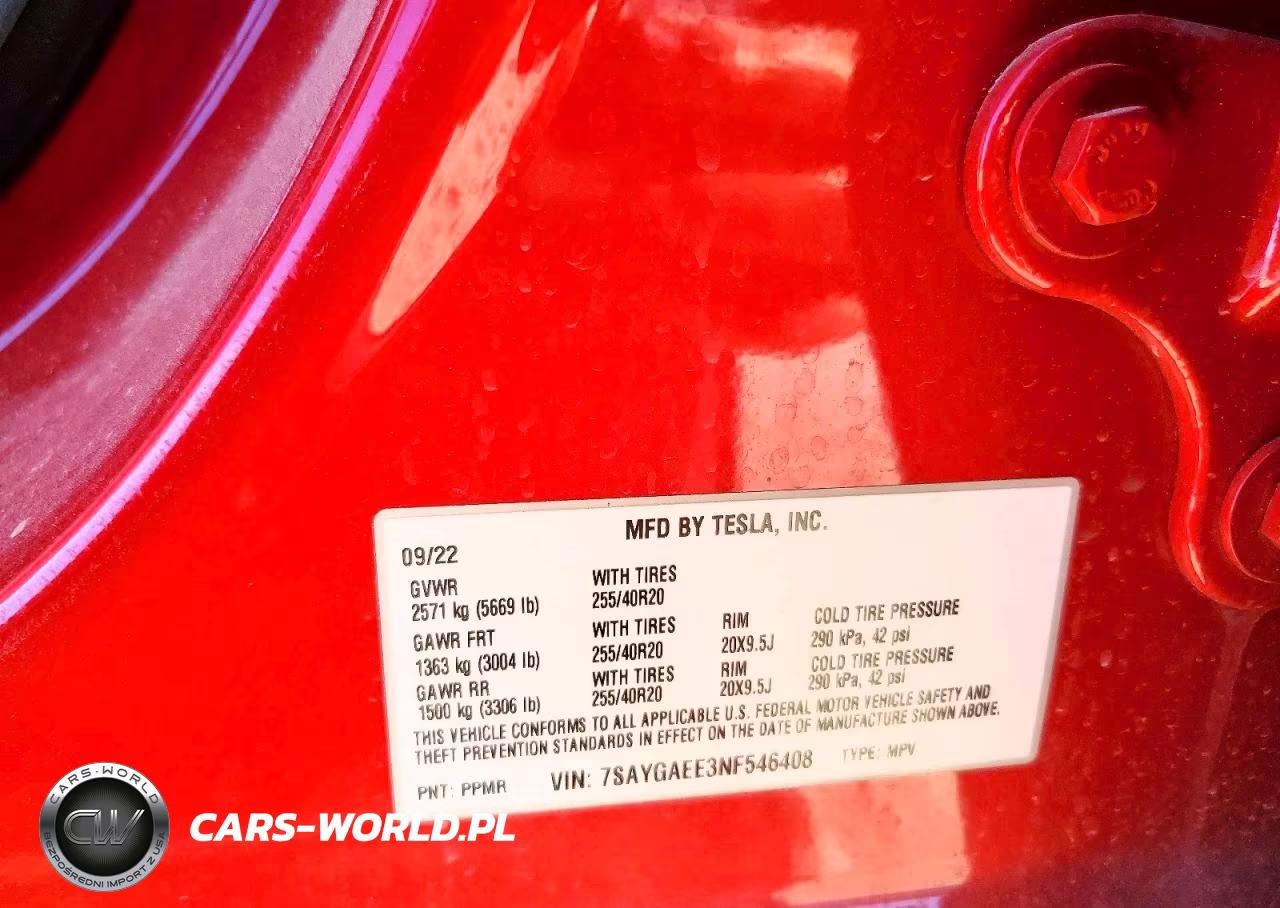 2022 Tesla Model Y VIN:7SAYGAEE3NF546408 - 14