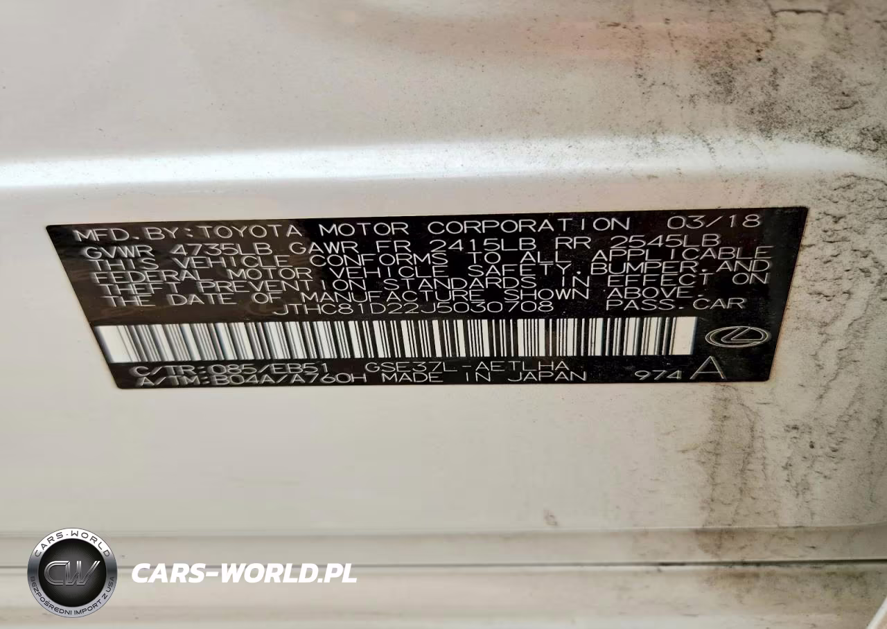 2018 Lexus Is 300 VIN:JTHC81D22J5030708 - 12