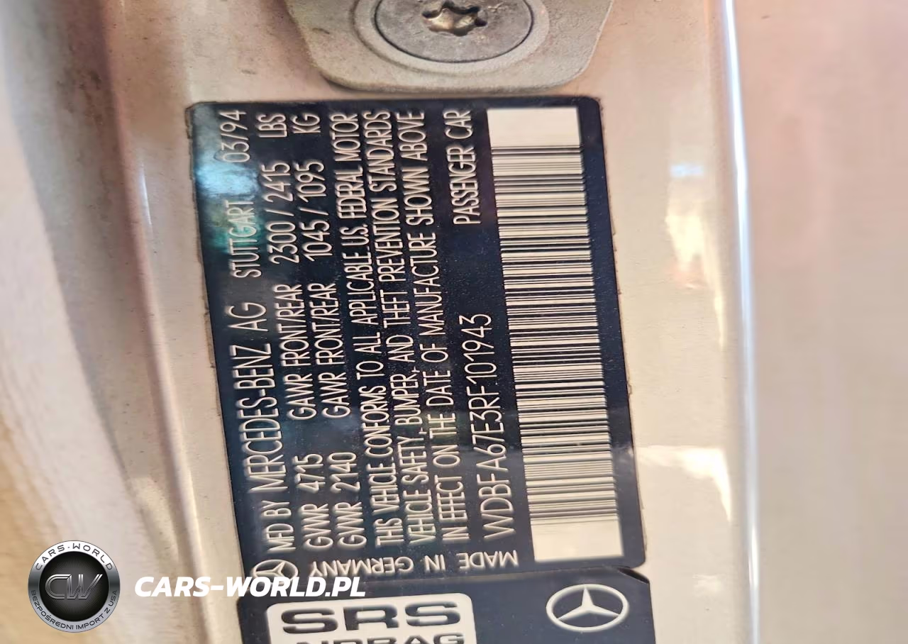 1994 Mercedes-Benz Sl 500 VIN:WDBFA67E3RF101943 - 12