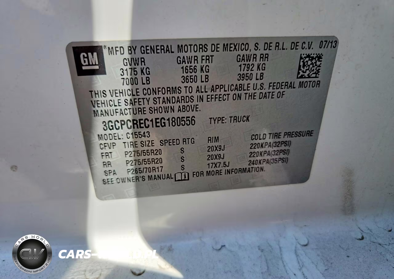2014 Chevrolet Silverado C1500 Lt VIN:3GCPCREC1EG180556 - 12