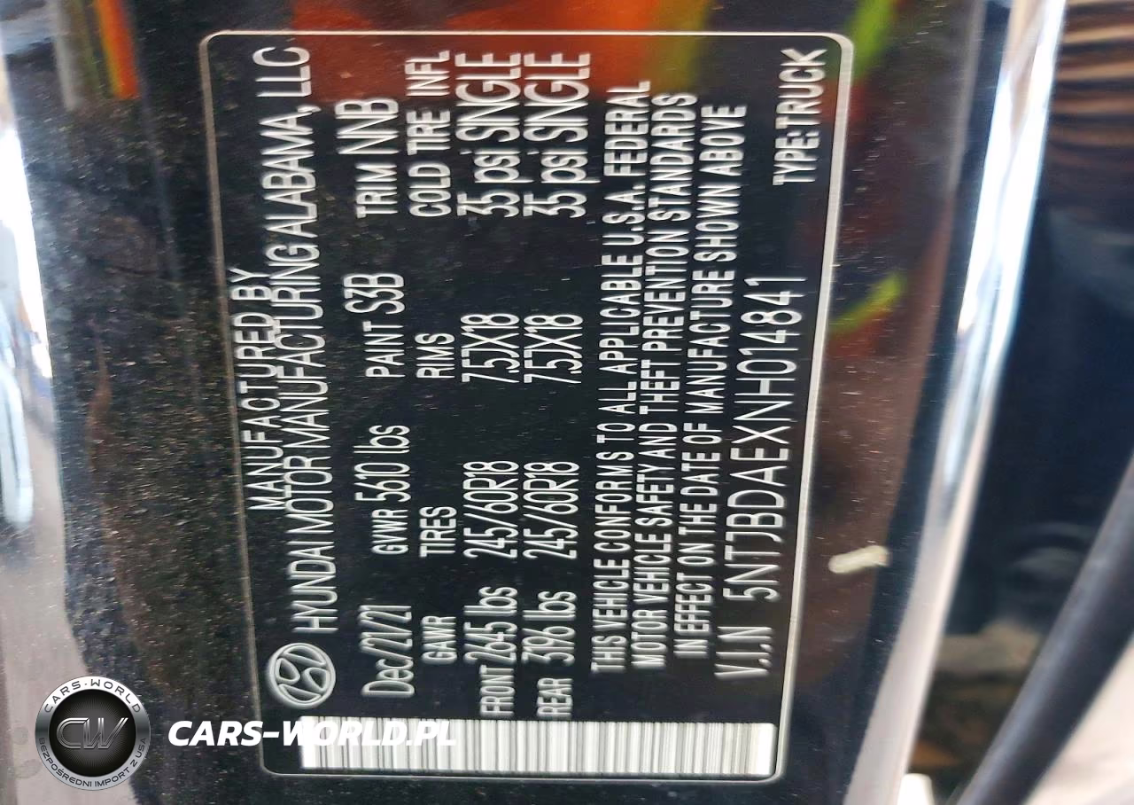 2022 Hyundai Santa Cruz Sel VIN:5NTJBDAEXNH014841 - 13