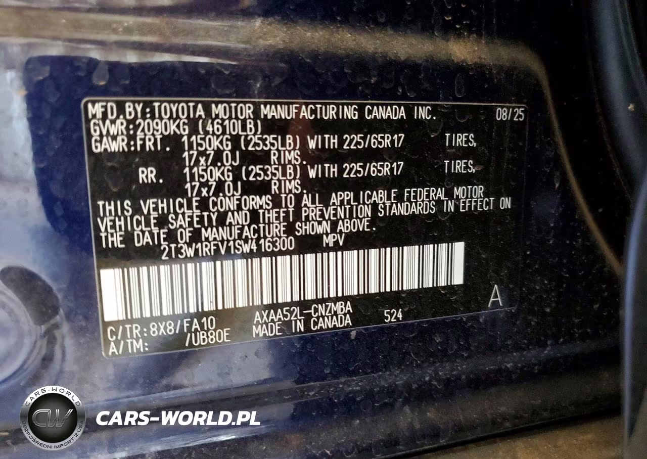 2025 Toyota Rav4 Xle VIN:2T3W1RFV1SW416300 - 13