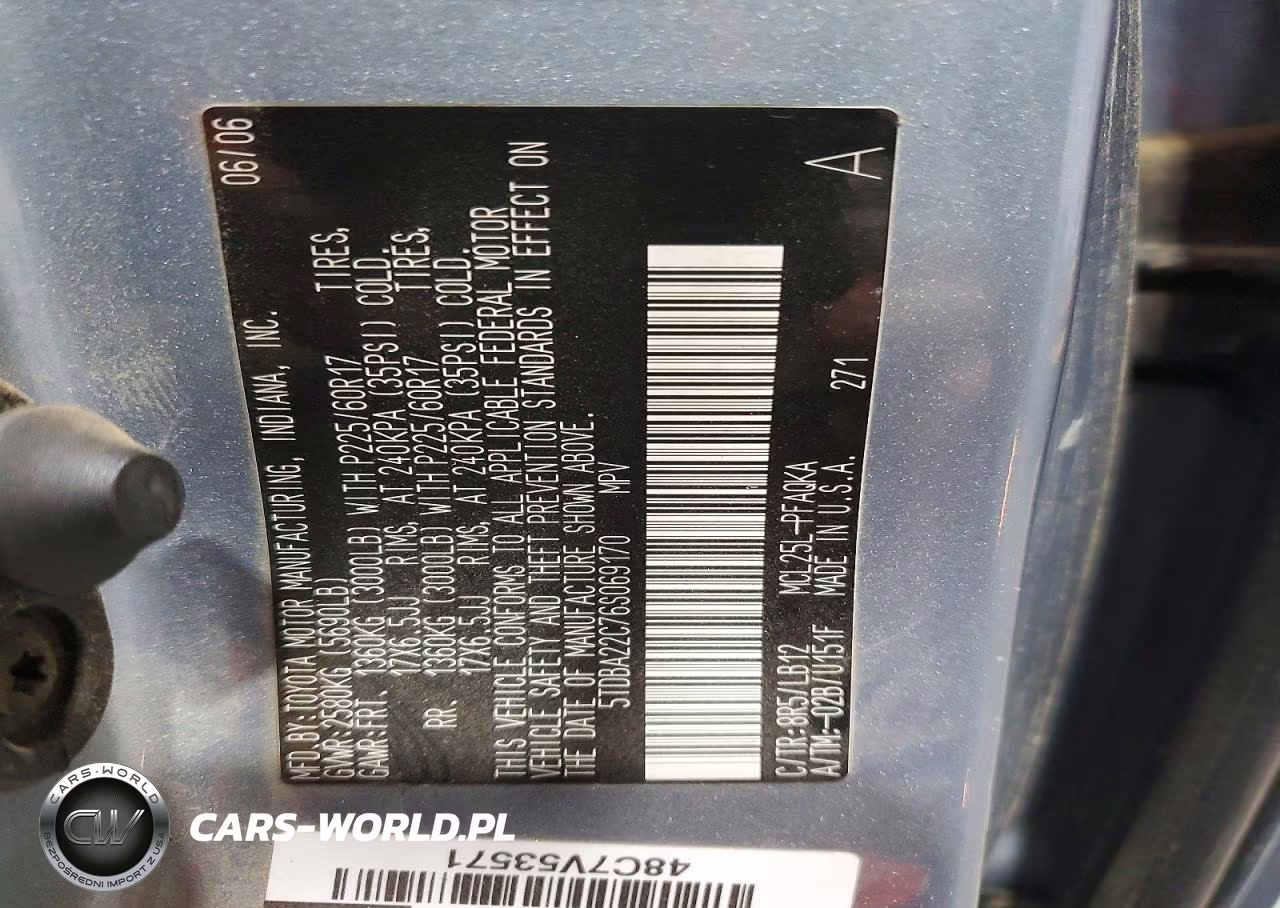2006 Toyota Sienna Xle 7 Passenger VIN:5TDBA22C76S069170 - 13