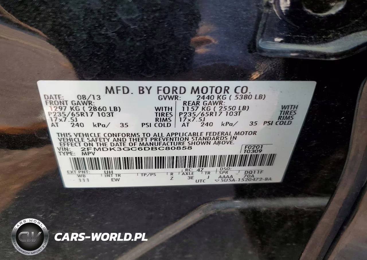 2013 Ford Edge Se VIN:2FMDK3GC6DBC80858 - 13
