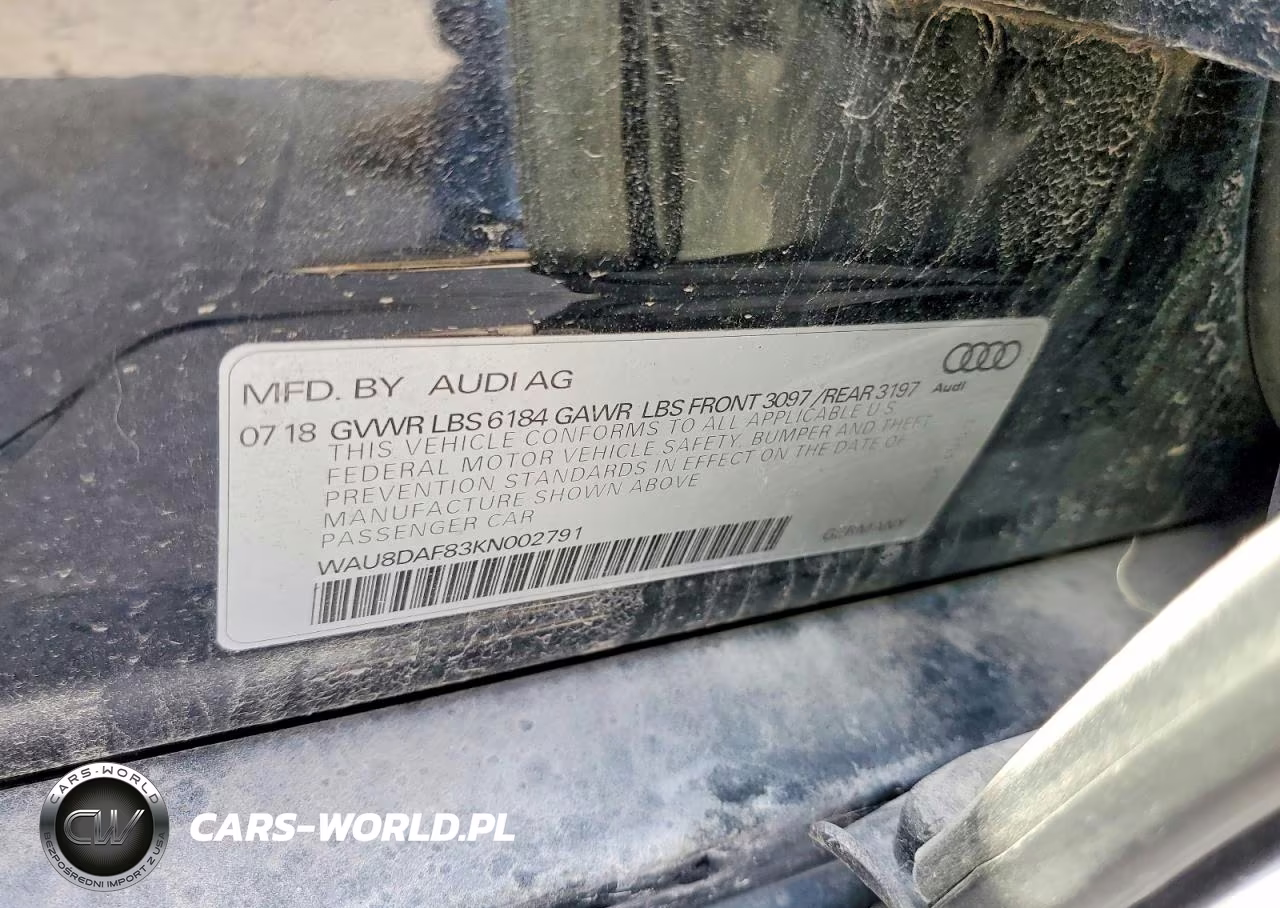 2019 Audi A8 L VIN:WAU8DAF83KN002791 - 12