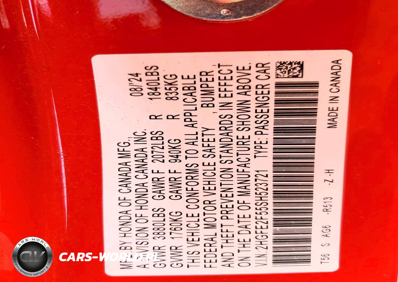 2025 Honda Civic Sport VIN:2HGFE2F55SH523721 - 13