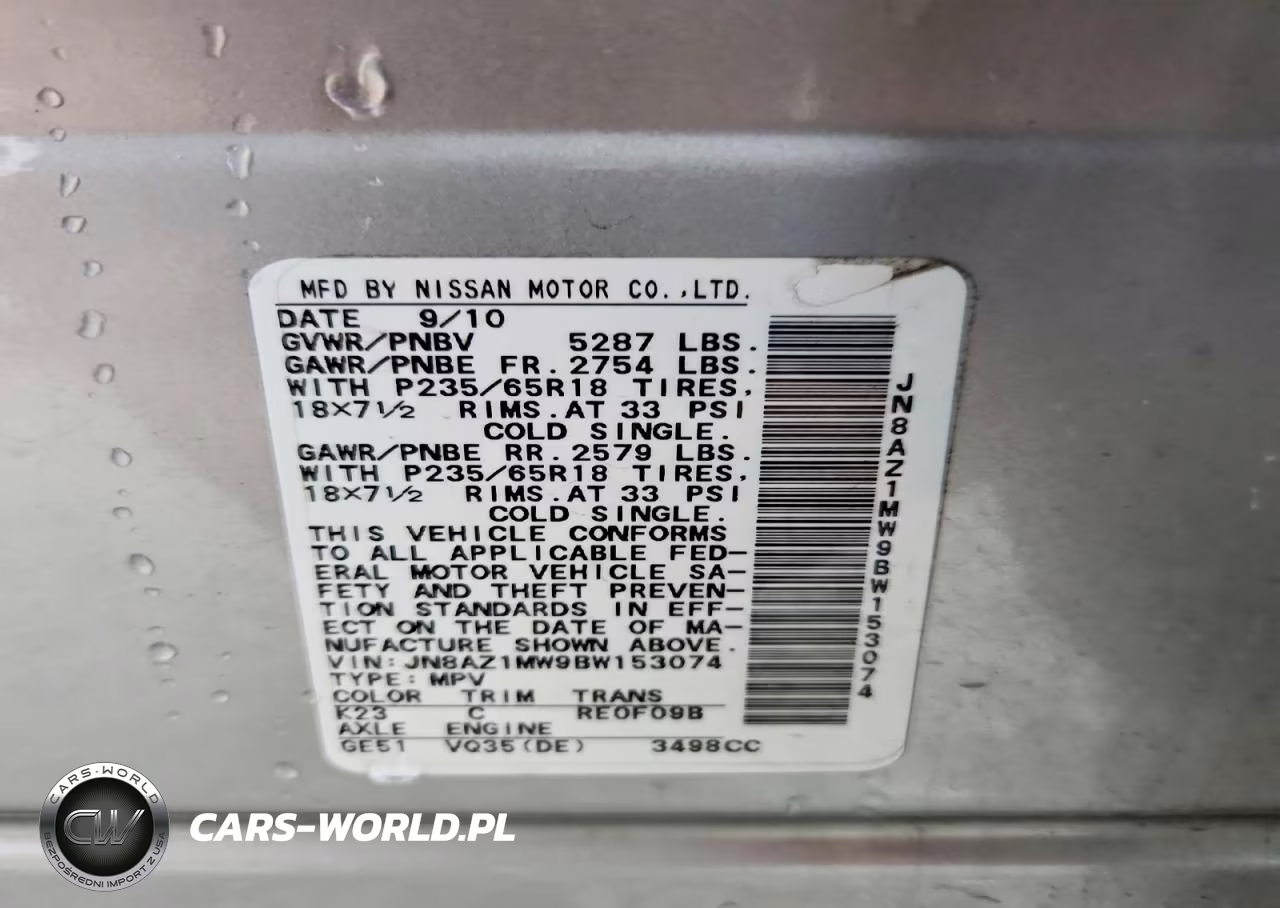 2011 Nissan Murano S VIN:JN8AZ1MW9BW153074 - 13