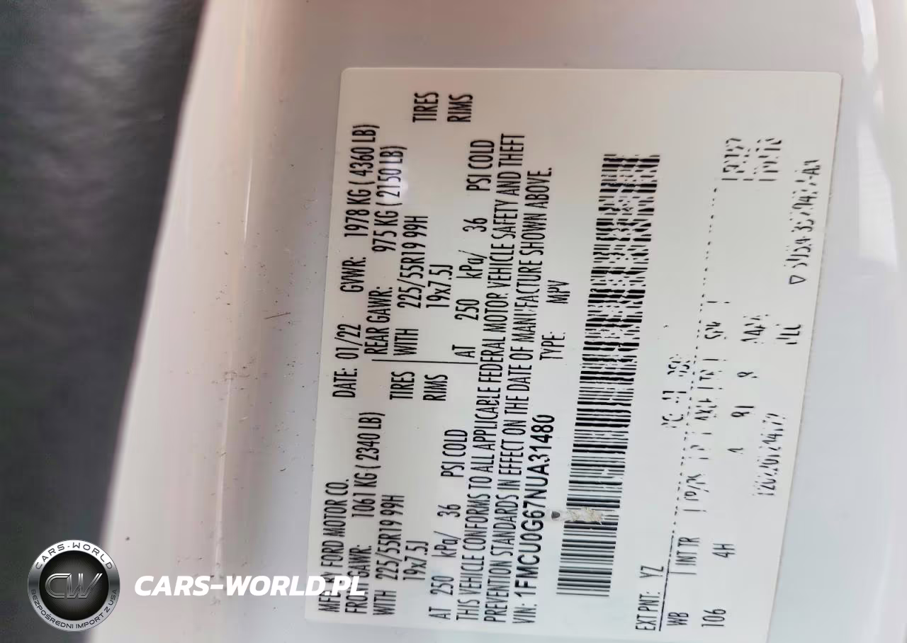 2022 Ford Escape Se VIN:1FMCU0G67NUA31480 - 13