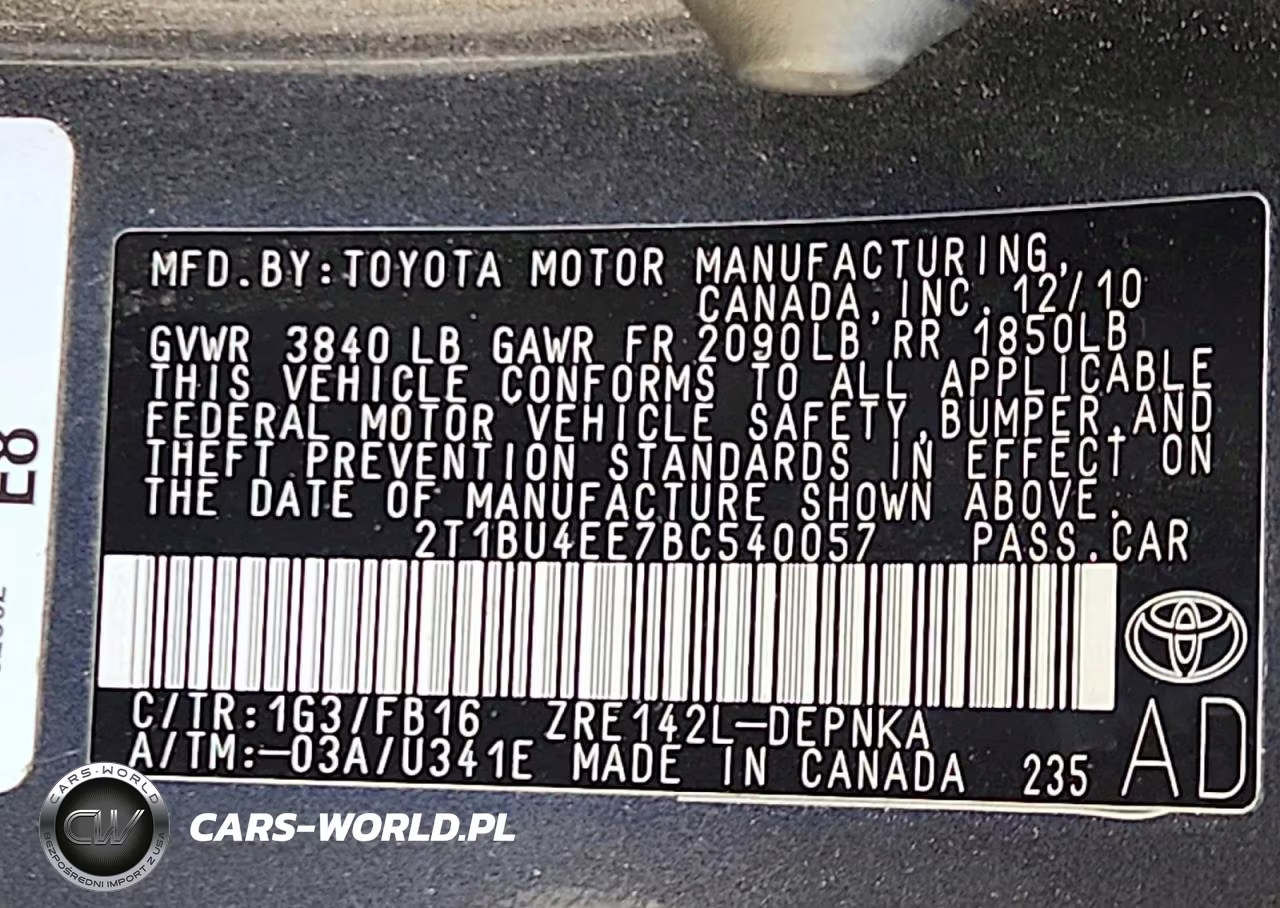 2011 Toyota Corolla Le VIN:2T1BU4EE7BC540057 - 12