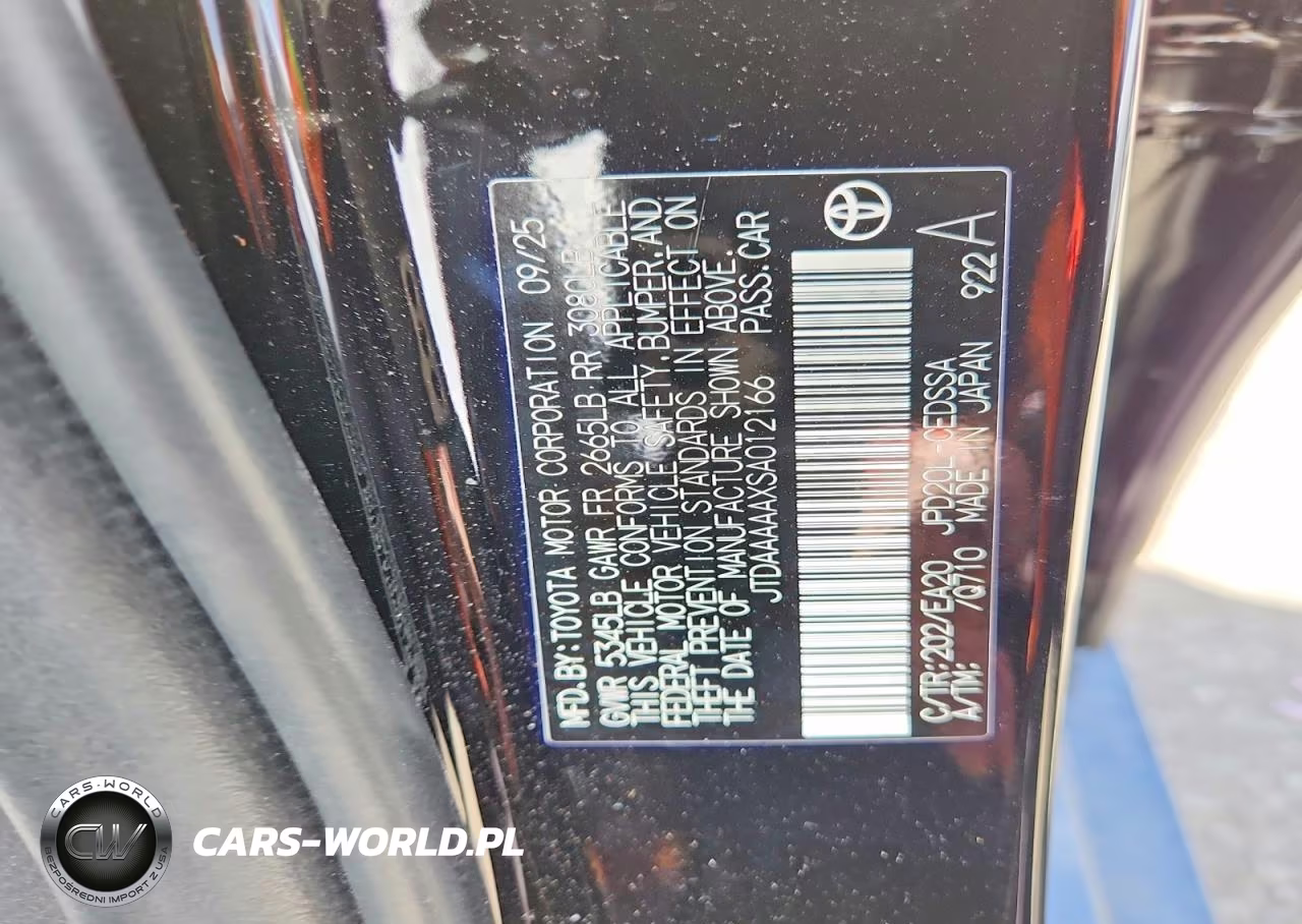 2025 Toyota Mirai Xle VIN:JTDAAAAAXSA012166 - 12