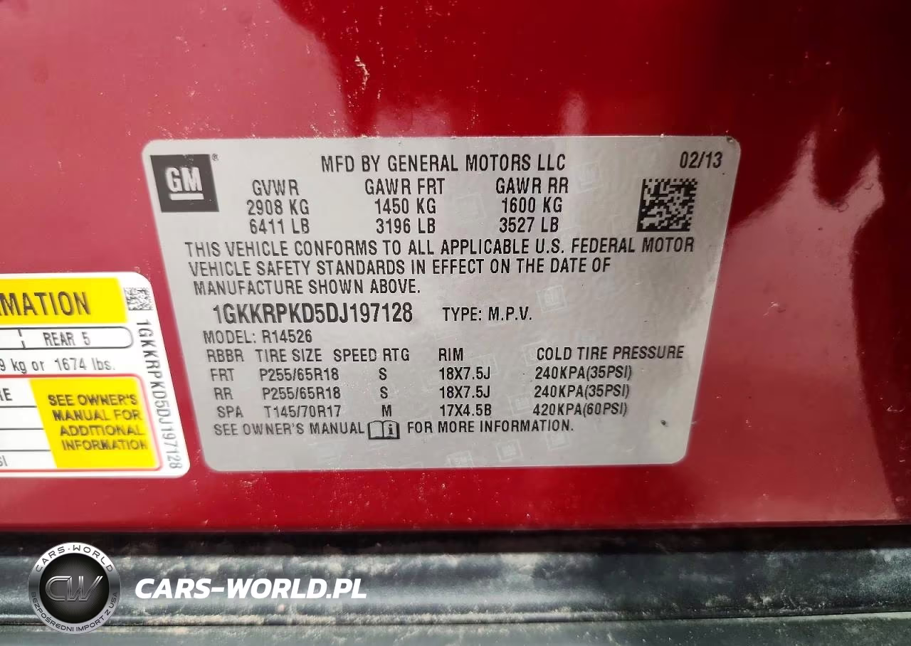 2013 GMC Acadia Sle VIN:1GKKRPKD5DJ197128 - 13
