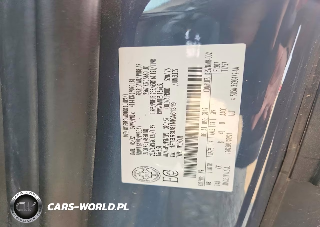 2022 Ford Transit T-250 VIN:1FTBR3U81NKA61319 - 13