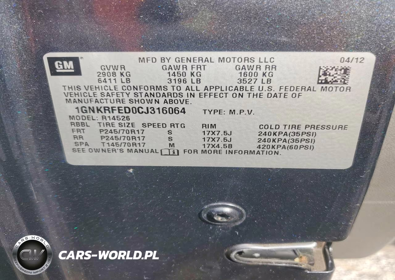 2012 Chevrolet Traverse Ls VIN:1GNKRFED0CJ316064 - 13