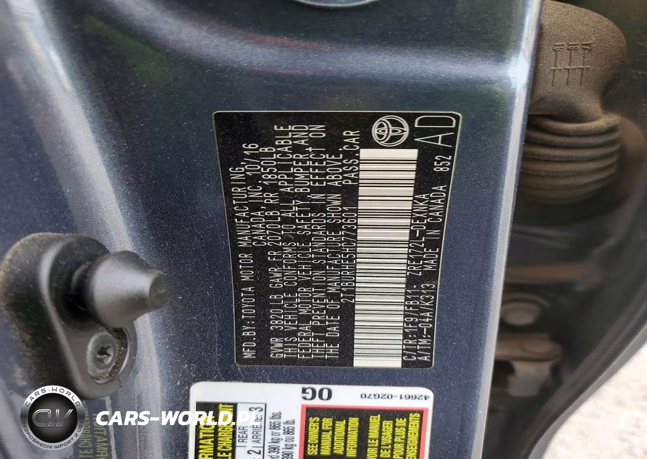 2017 Toyota Corolla Le VIN:2T1BURHE5HC773601 - 12