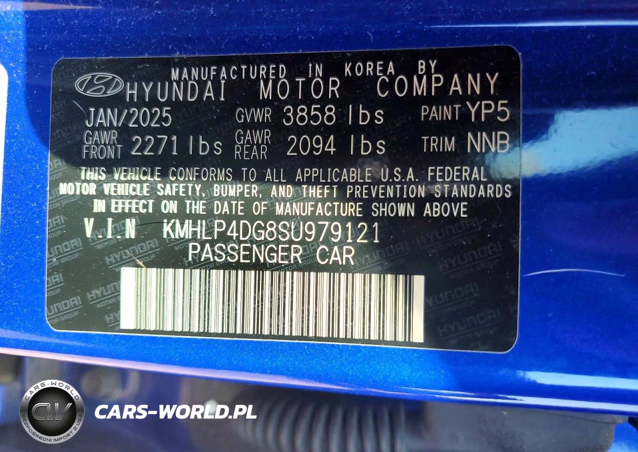 2025 Hyundai Elantra Limited VIN:KMHLP4DG8SU979121 - 12