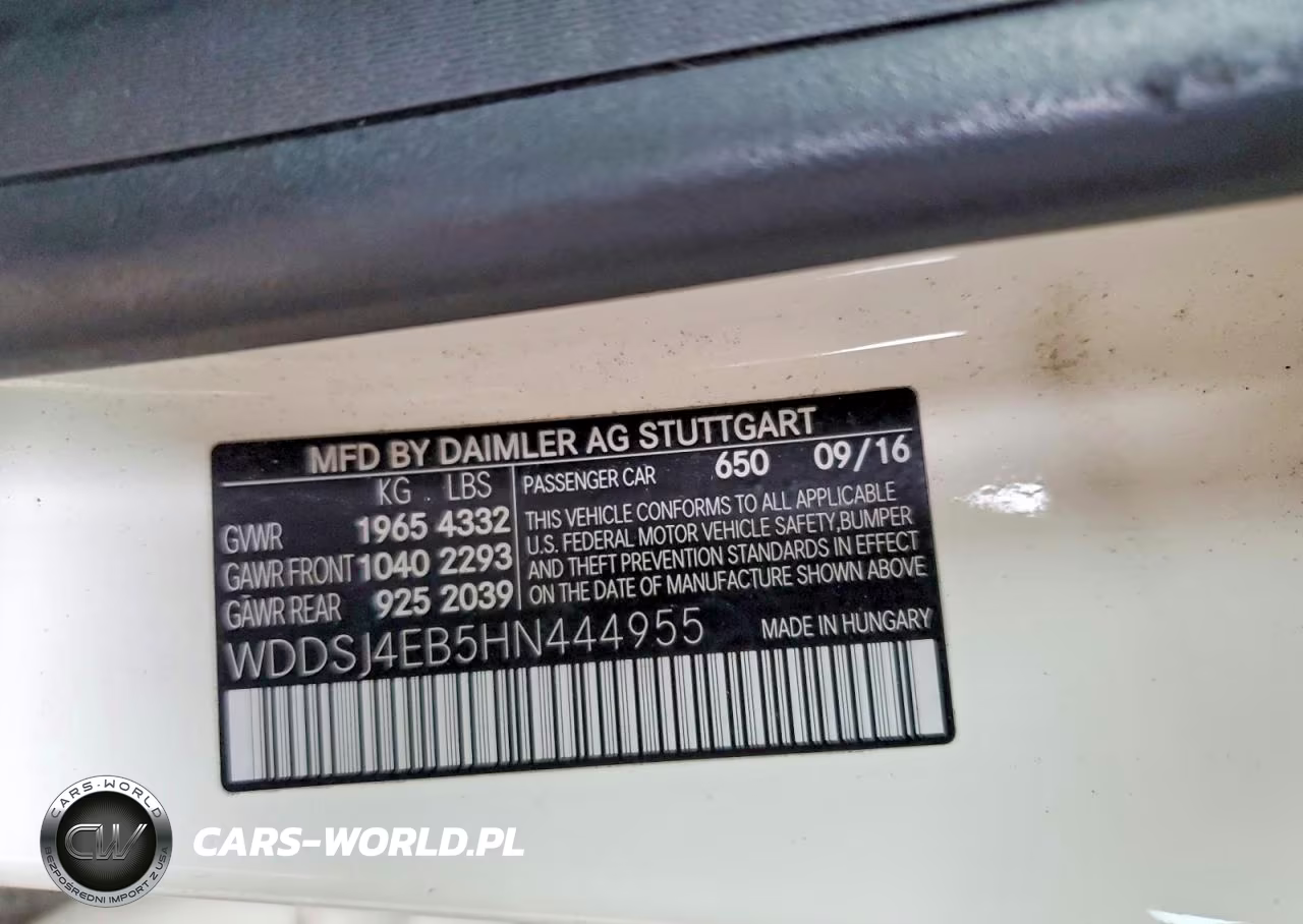 2017 Mercedes-Benz Cla 250 VIN:WDDSJ4EB5HN444955 - 12