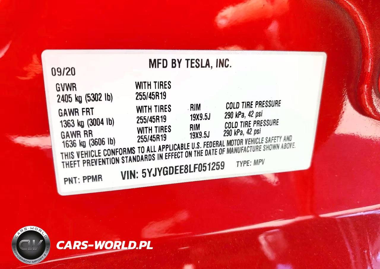 2020 Tesla Model Y VIN:5YJYGDEE8LF051259 - 12