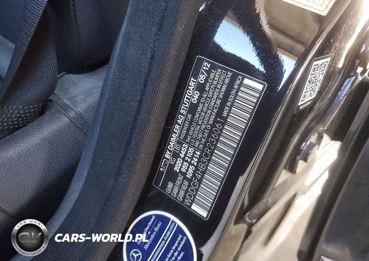 2012 Mercedes-Benz C 250 VIN:WDDGF4HB3CR236061 - 12