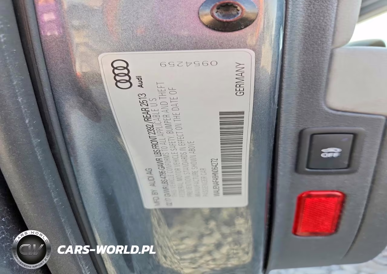 2017 Audi A4 Premium Plus VIN:WAUENAF46HN064272 - 12