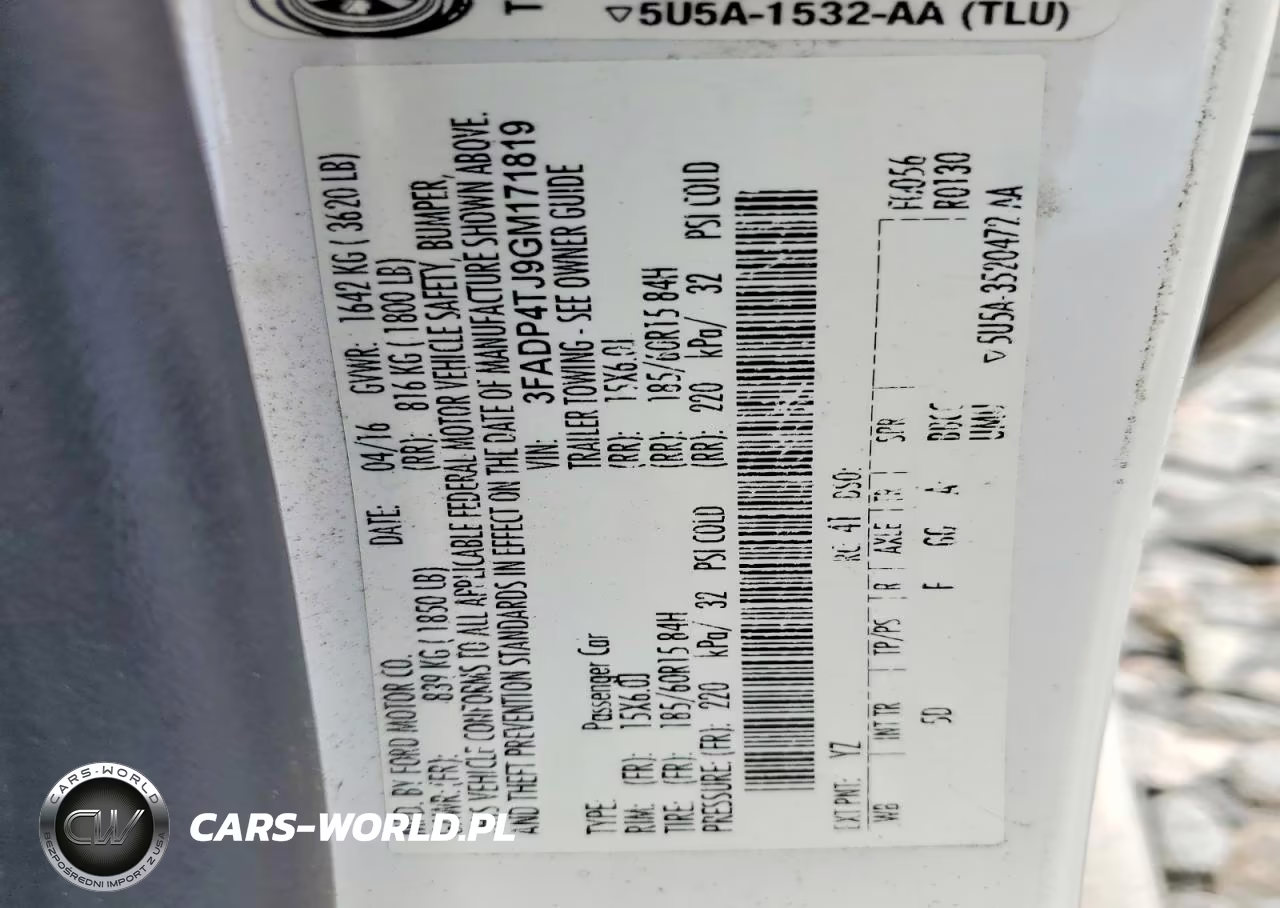 2016 Ford Fiesta S VIN:3FADP4TJ9GM171819 - 13