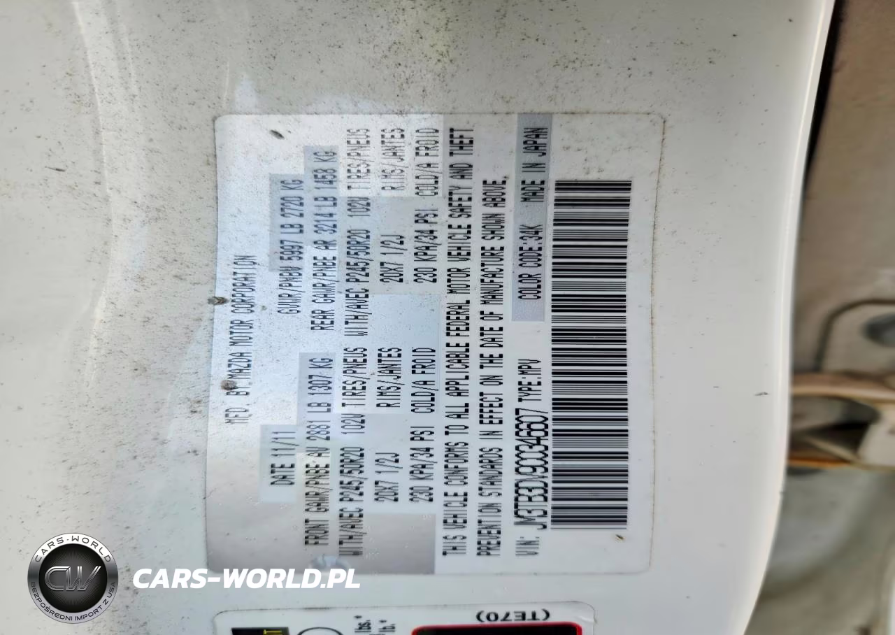 2012 Mazda Cx-9 VIN:JM3TB3DV9C0346607 - 13