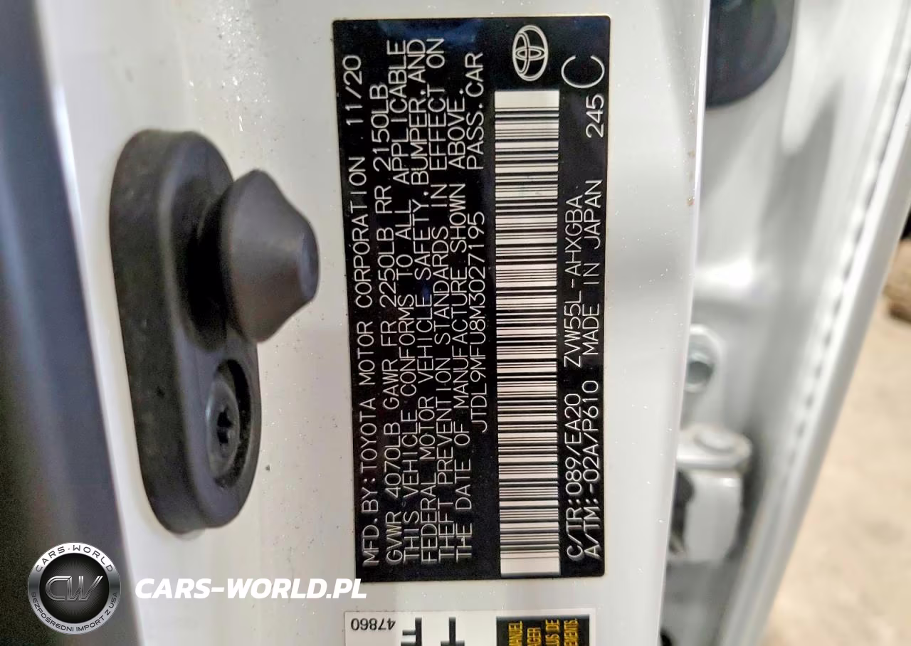 2021 Toyota Prius Xle Awd-E VIN:JTDL9MFU8M3027195 - 12