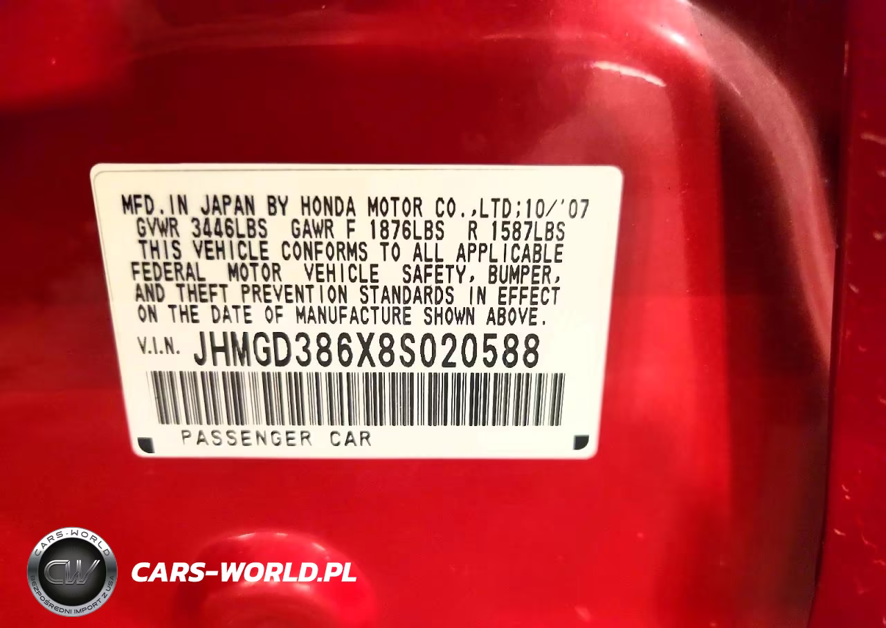 2008 Honda Fit Sport VIN:JHMGD386X8S020588 - 12
