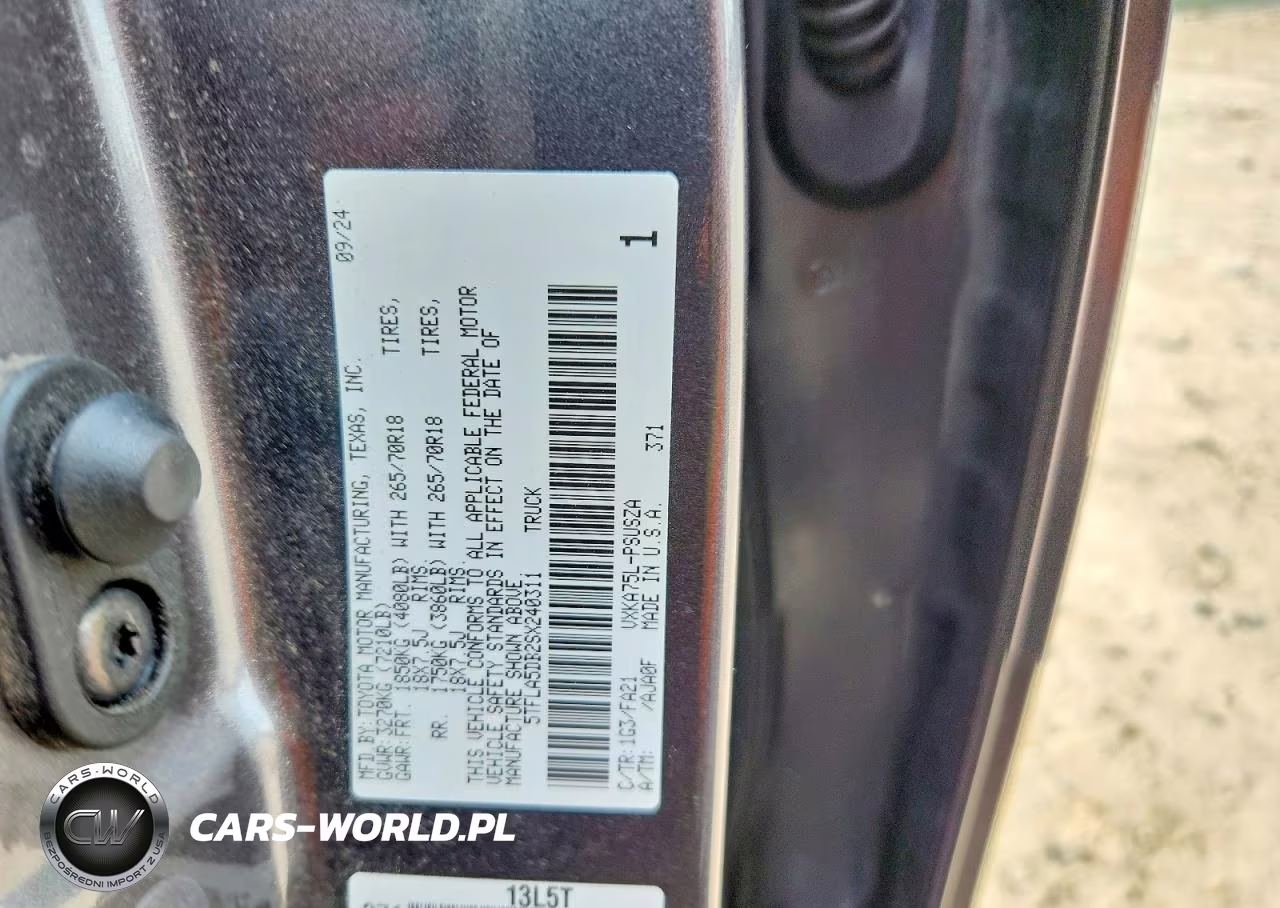 2025 Toyota Tundra Sr5 VIN:5TFLA5DB2SX240311 - 12