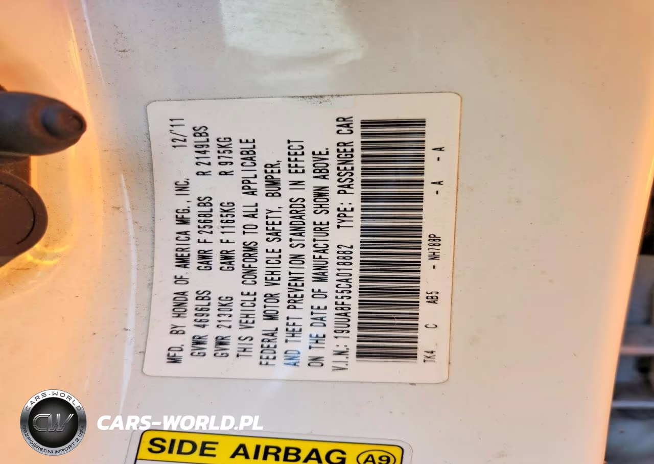 2012 Acura Tl VIN:19UUA8F55CA018882 - 12