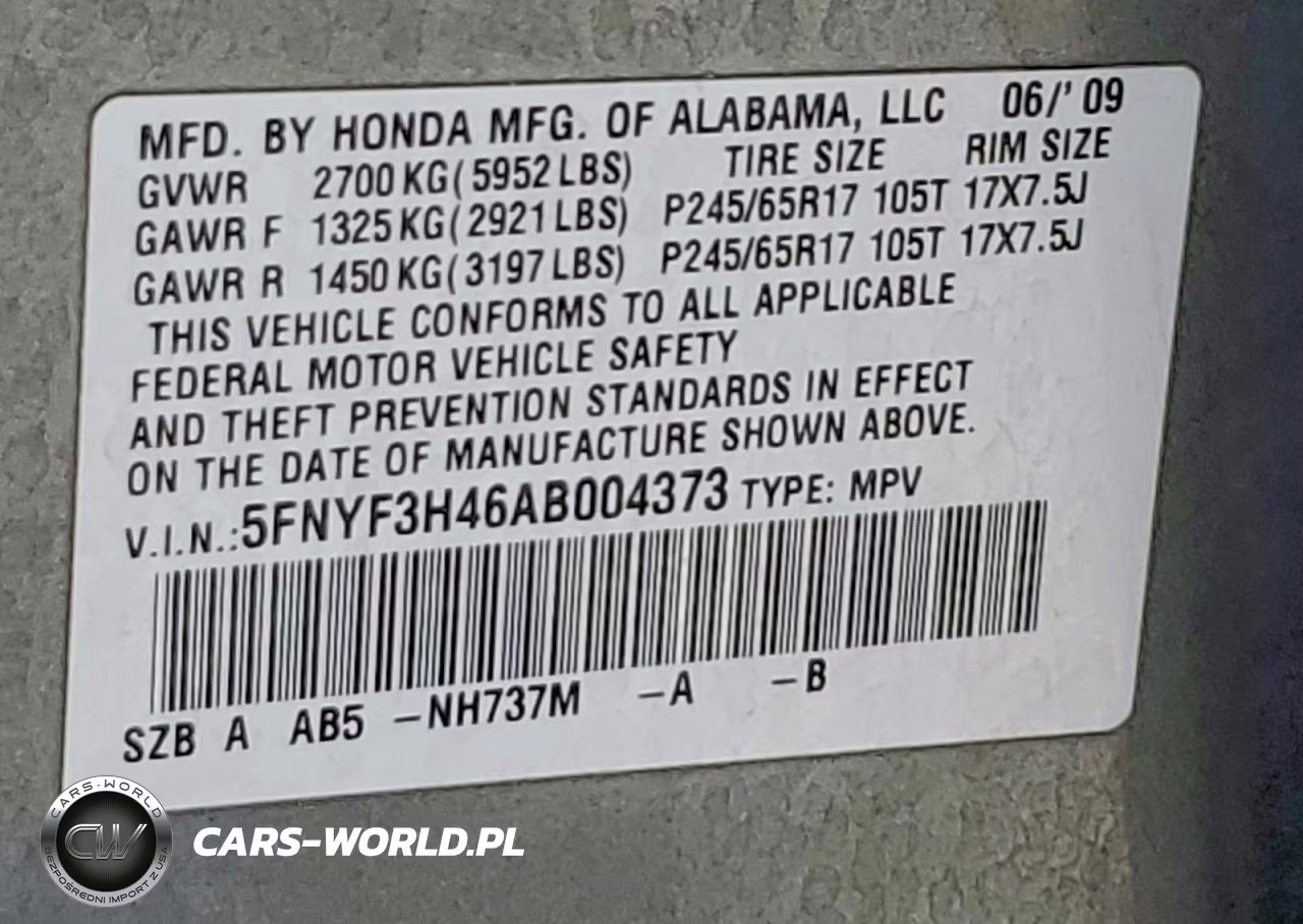 2010 Honda Pilot Ex VIN:5FNYF3H46AB004373 - 13
