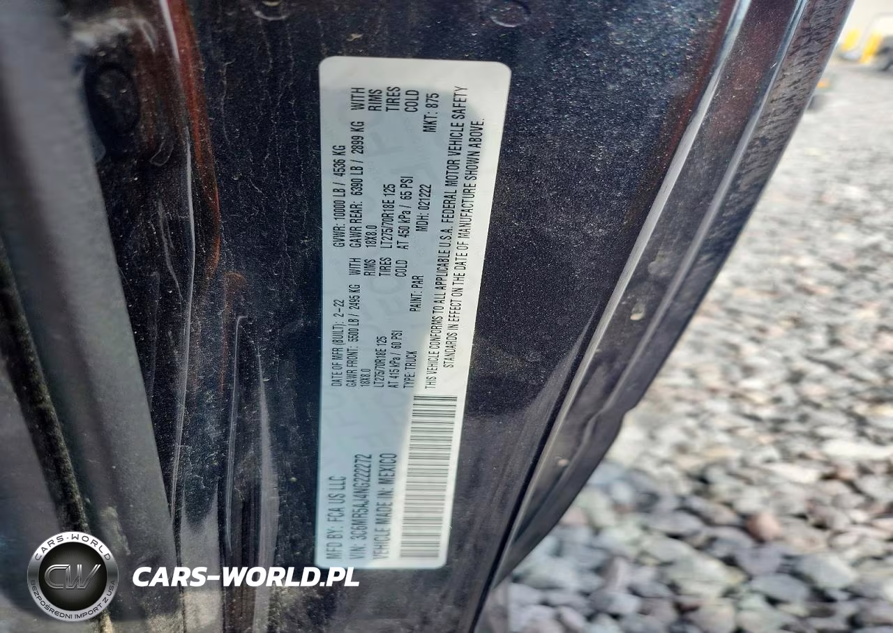 2022 Ram 2500 Tradesman VIN:3C6MR5AJ4NG222272 - 12