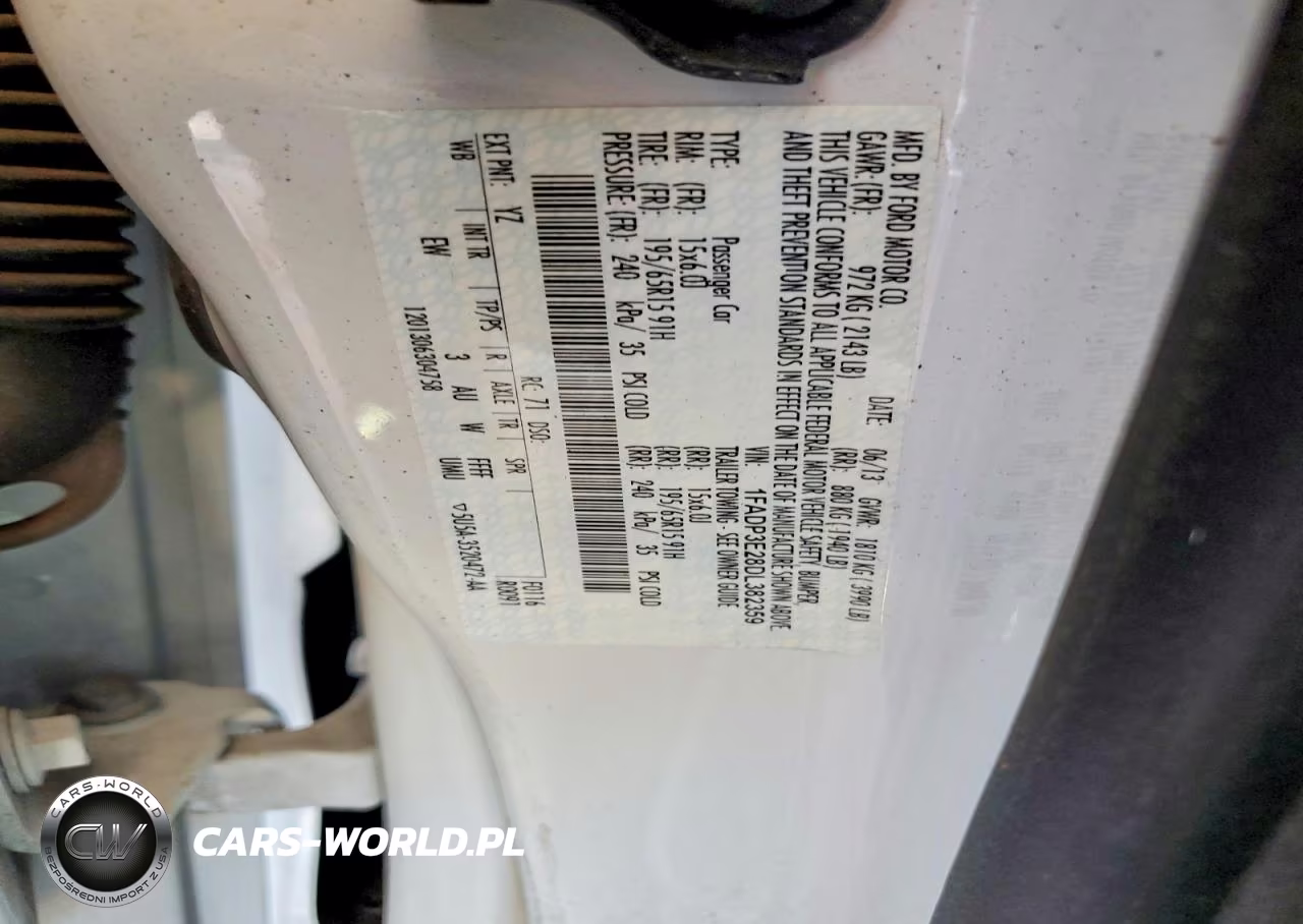 2013 Ford Focus S VIN:1FADP3E28DL382359 - 12