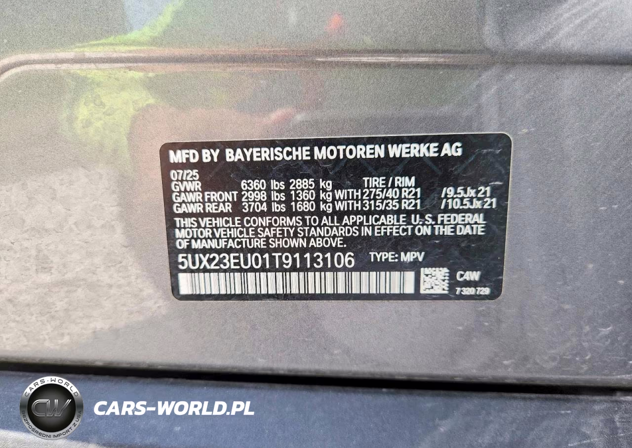 2026 BMW X5 xDrive40I VIN:5UX23EU01T9113106 - 13