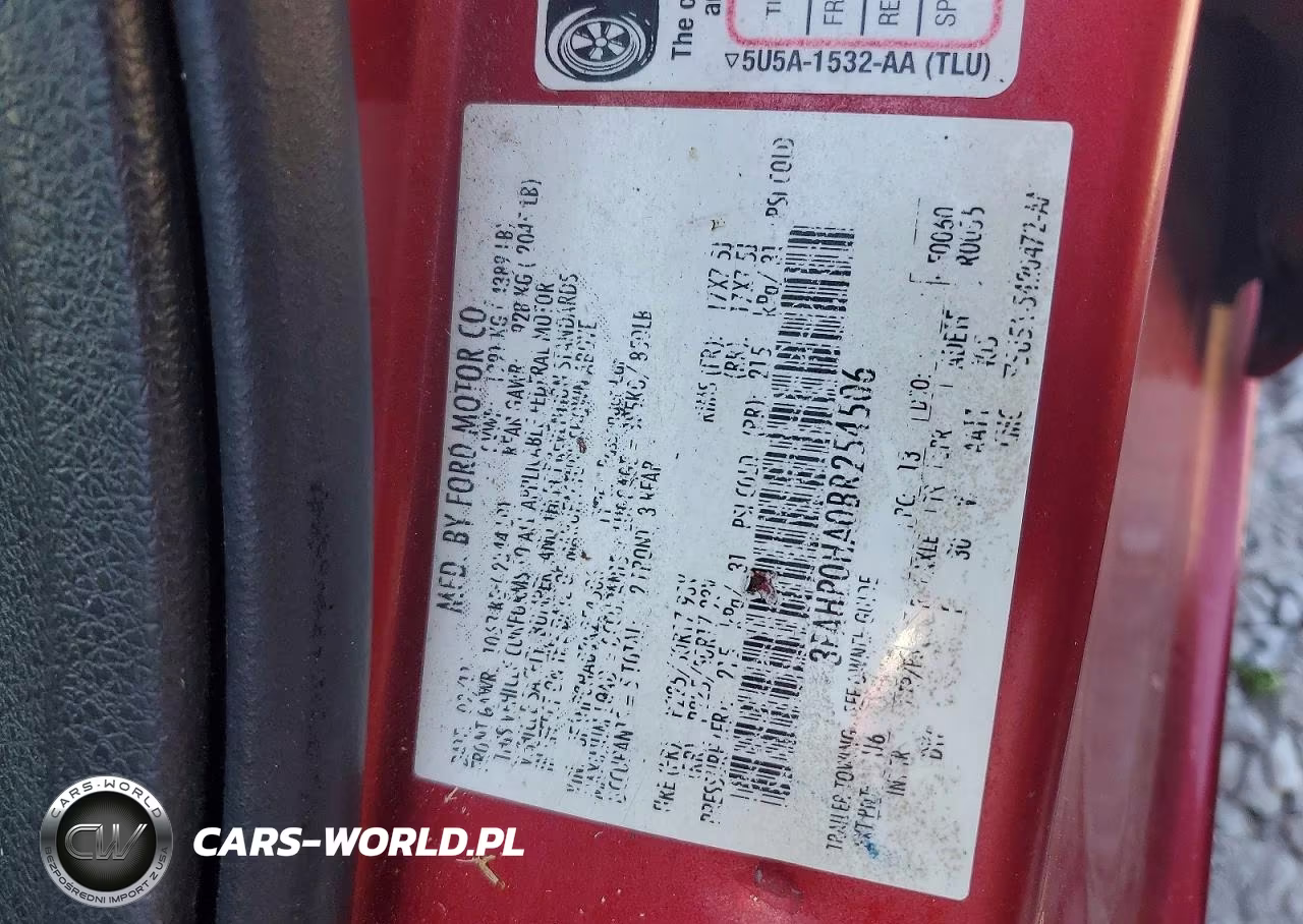 2011 Ford Fusion Se VIN:3FAHP0HA0BR254506 - 12