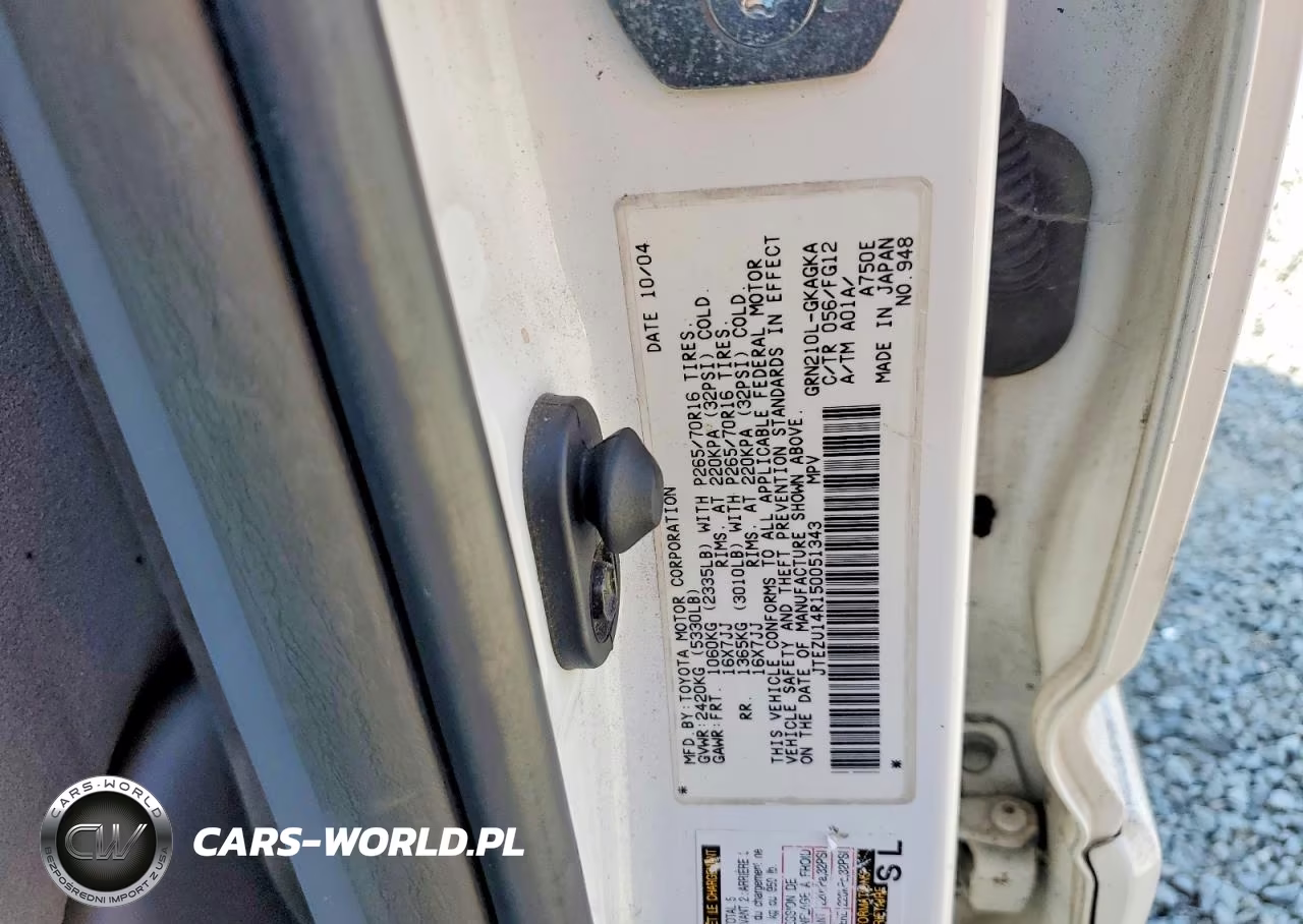 2005 Toyota 4Runner Sr5 VIN:JTEZU14R150051343 - 13