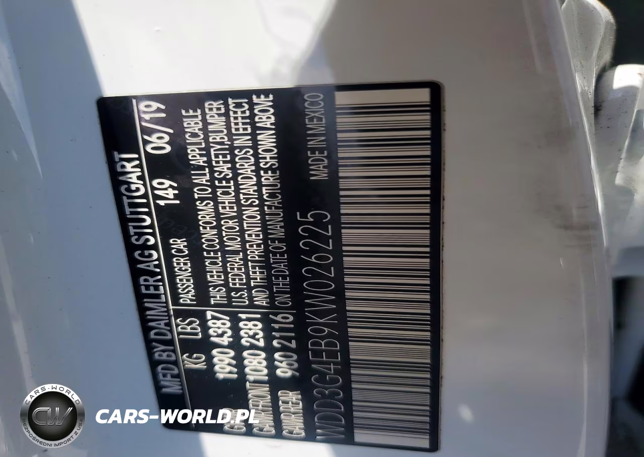 2019 Mercedes-Benz A 220 VIN:WDD3G4EB9KW026225 - 12