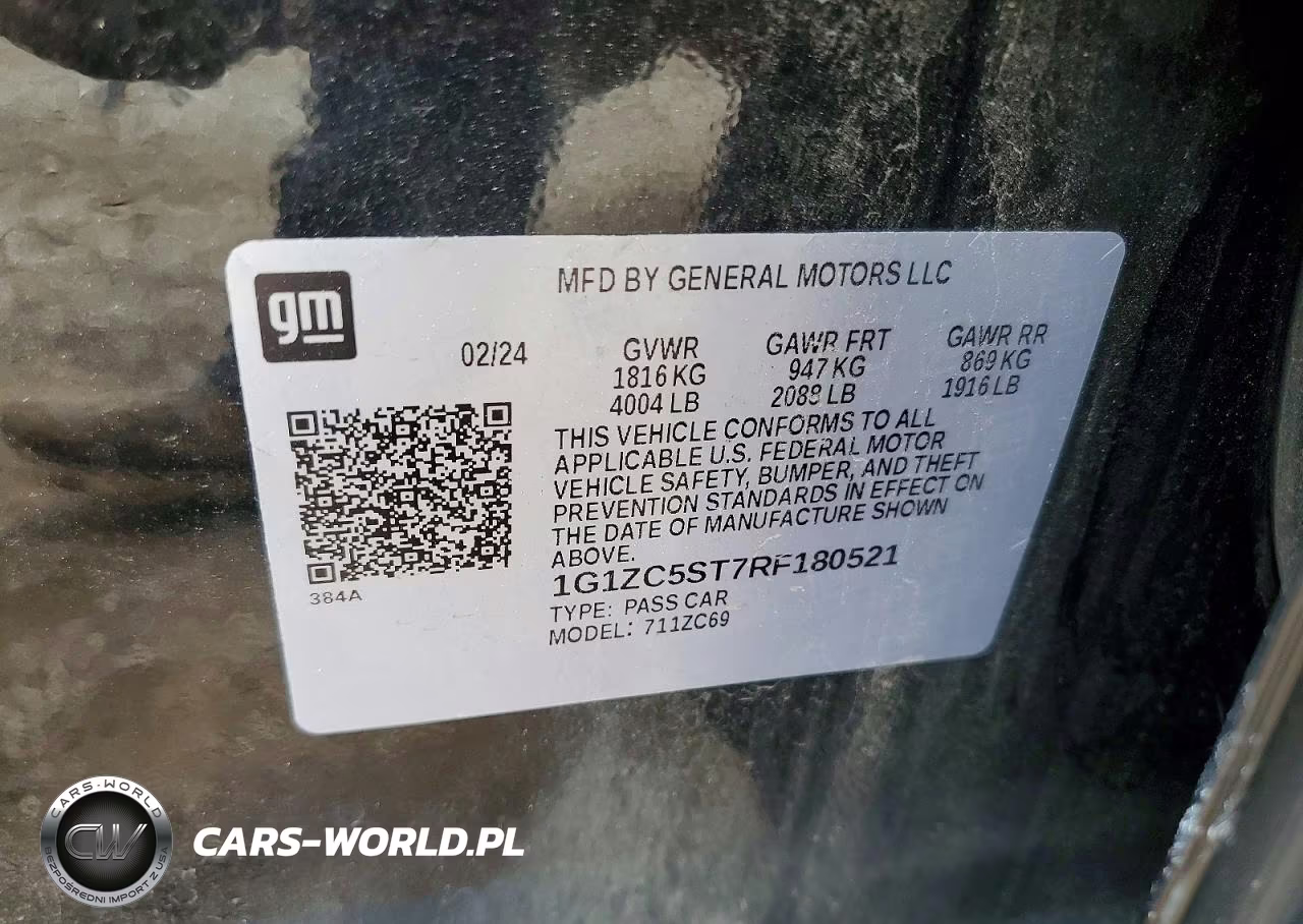 2024 Chevrolet Malibu Ls VIN:1G1ZC5ST7RF180521 - 13
